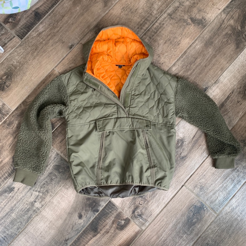 STOIC quarter zip puffer jacket